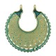 Intercalaire collier éthnique en Métal/Zamak 37x33mm