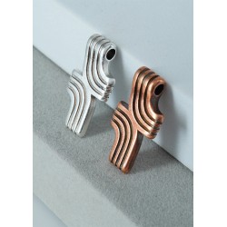 Pendentif Géométrique en Zamak 16 x 30 mm Ø 3.2 mm