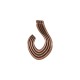 Colgante de Metal Zamak Irregular 25x39mm Ø3,2mm