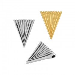 Pendentif en Zamak Triangle 22 x 28 mm Ø 3.2 mm