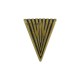 Colgante de Metal Zamak "V" 22x28mm(Ø3,2mm)