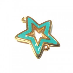 Conector de Metal Zamak Esmaltado Estrella 31x25mm