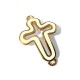 Croix en Zamak Moulé avec Émail 35 x 24 mm