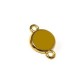 Connecteur rond en Zamak Émaillé 16 mm. Diamètre Interne 12 mm