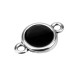 Conector de Metal Zamak Esmaltado Redondo 16mm (Diametro Int. 12mm)