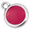 999° Silver Antique Plated/ 5µm/ Magenta