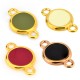 Colgante de Metal Zamak Esmaltado Redondo Ojo 16mm(Diametro Int. 12mm)