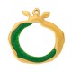 Enameled Zamak Pendant Pomegranate 50mm
