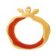Enameled Zamak Pendant Pomegranate 50mm