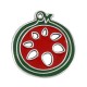 Enameled Zamak Pendant Pomegranate 30x33mm