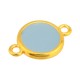 Connecteur rond en Zamak Émaillé 19 mm