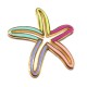 Colgante de Metal Zamak Esmaltado Estrella de Mar 54x52mm