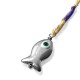 Perle en Zamak Émaillé Poisson avec œil 12 x 20 mm