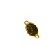 Conector de Metal Zamak Esmaltado Ovalado 13x17mm