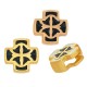 Pasador de Metal Zamak Esmaltado Cruz 13mm (Ø 10.2x2.2mm)