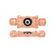 Connettore in Zama con Occhio Smalato 7.5x12mm (Ø 1.7mm)