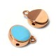 Enameled Zamak Bead with Bail Round 10mm Ø1.6mm
