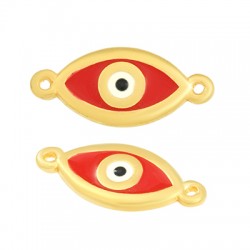 Connecteur en Zamak Émaillé œil Maléfique 15 x 8 mm
