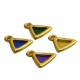Enameled Zamak Charm Triangle 12x14mm/2mm