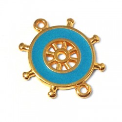 Conector de MetaL Zamak Timón de Barco Esmaltado 21mm