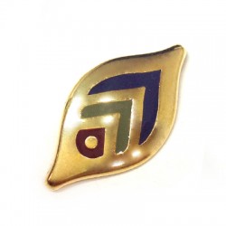 Pendentif Goutte en Métal/Zamak avec Émail et Flèches 16x31mm  (Ø1,3mm)