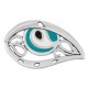 Colgante de Metal Zamak Esmaltado Ojo 63x38mm