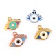 Enameled Zamak Charm Eye 14x9mm