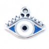 999° Silver Antique Plated/ Blue/ White/ Multi