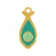 Enameled Zamak Charm Fish 9x18mm