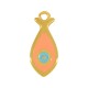 Enameled Zamak Charm Fish 9x18mm