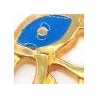 Doré/Bleu