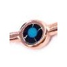 24K Rose Gold Plated/ 0.12µm/ Black/ Turquoise