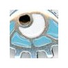 999° Silver Antique Plated/ 5µm/ Blue/ White/ Multi