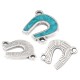 Conector de Metal Zamak Herradura Esmaltado 12x14mm