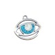 Colgante de Metal Zamak Ojo de Suerte con Esmalte 26x20mm
