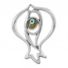 999° Silver Antique Plated/ 5µm/ Gold Glitter/ Azure/ Multi