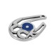 Ciondolo in Zama Ferro di Cavallo "Luck" Smaltato 30x21mm