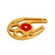 Ciondolo in Zama Ferro di Cavallo "Luck" Smaltato 30x21mm