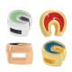 Enameled Zamak Slider Horseshoe 6.5mm Ø3.2x1.7mm