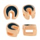 Passant fer de cheval en Métal/Zamak 6,5mm (Ø 3,2x1,7mm)