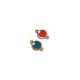 Enameled Zamak Connector Round 8mm