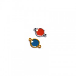 Connecteur rond en Zamak Émaillé 8 mm