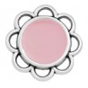 999° Silver Antique Plated/ 5µm/ Pink