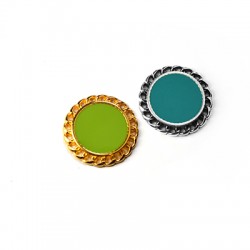 Connecteur rond en Zamak Émaillé 20 mm