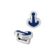 Passante in Zama Ancora Smaltata 9x11mm (Ø 5.2x2.2mm)