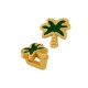 Passante in Zama Palma Smaltata 10mm (Ø 5.2x2.2mm)
