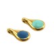 Colgante de Metal Zamak Gota con Esmalte 9x14mm