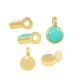 Enameled Zamak Charm Round 5mm