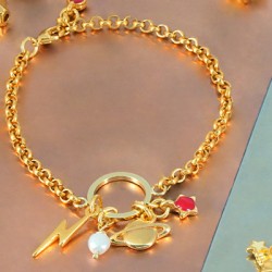Breloque étoile en Métal/Zamak émaillé 6mm