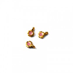 Enameled Zamak Charm Cross 6mm